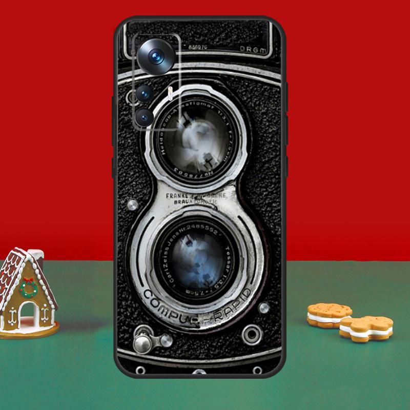 Retro Camera Vintage Case For POCO X6 Pro X5 X3 M6 M5s F3 F5 Xiaomi 14 13 Ultra 12 Lite 11T 12T 13T Pro Cover