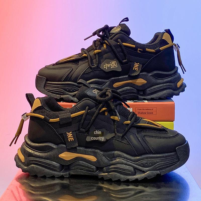 Men's Anti-Odor Thick Sole Casual Running Shoes – Trendy, Comfortable, Versatile for Teens