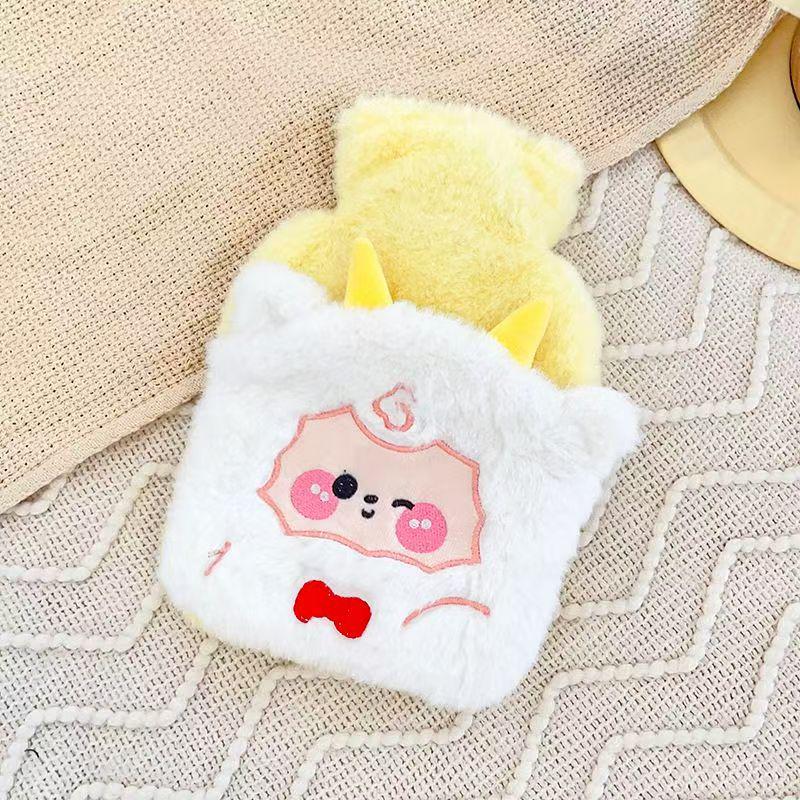 Cartoon Plush Hot Water Bottle & Hand Warmer - Removable, Washable, Cute Design for Students and Babies