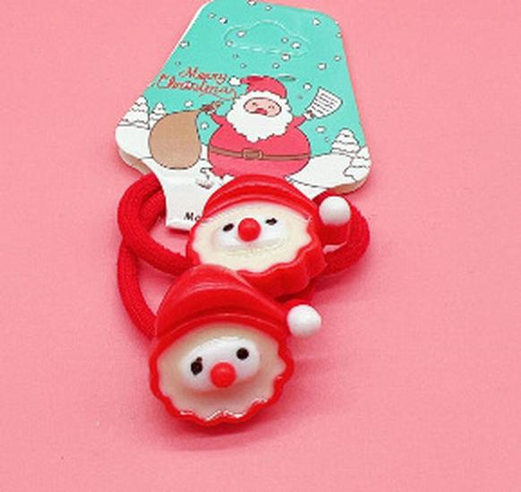 2021 Christmas Santa Claus Hair Ties & Headbands for Kids - Hair-Friendly Accessories