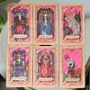 Pink & Rose Gold Foil Tarot Cards 78-Card Deck 12x7cm with Box Waterproof Durable PET Plastic Tarot