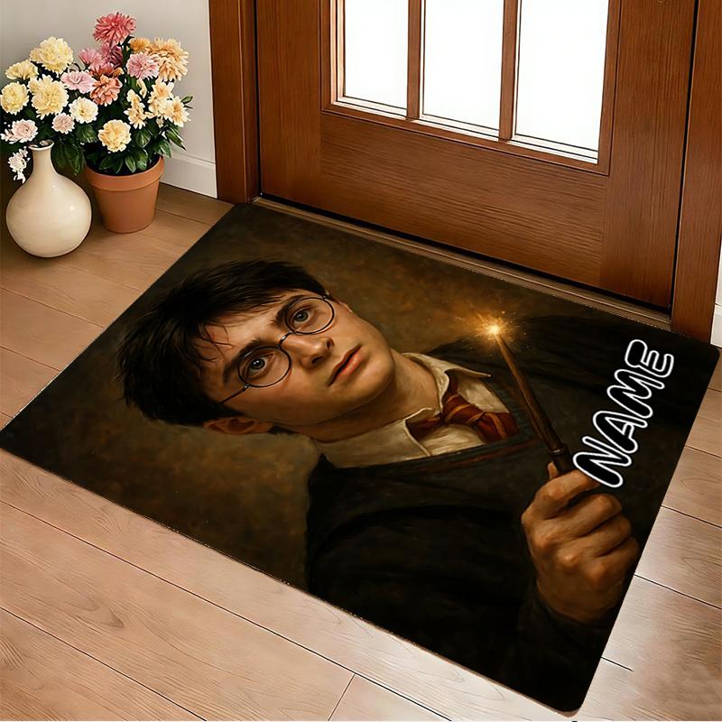 Custom Name Magic Moment Living Room Non-Slip Area Rug Soft Carpet for Bedroom Kids Playroom Sofa Office Home Decor Doormat