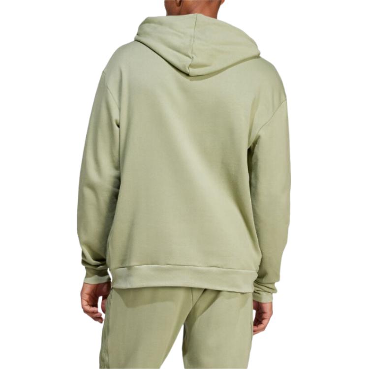 adidas Handwritten Letter Print Design Comfortable Pullover Hoodie Men Hoodies Tent-Green IW3535