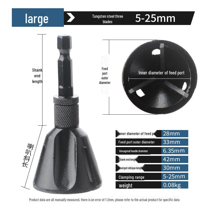 External Deburring and Chamfering Tool for Screws and Bolts