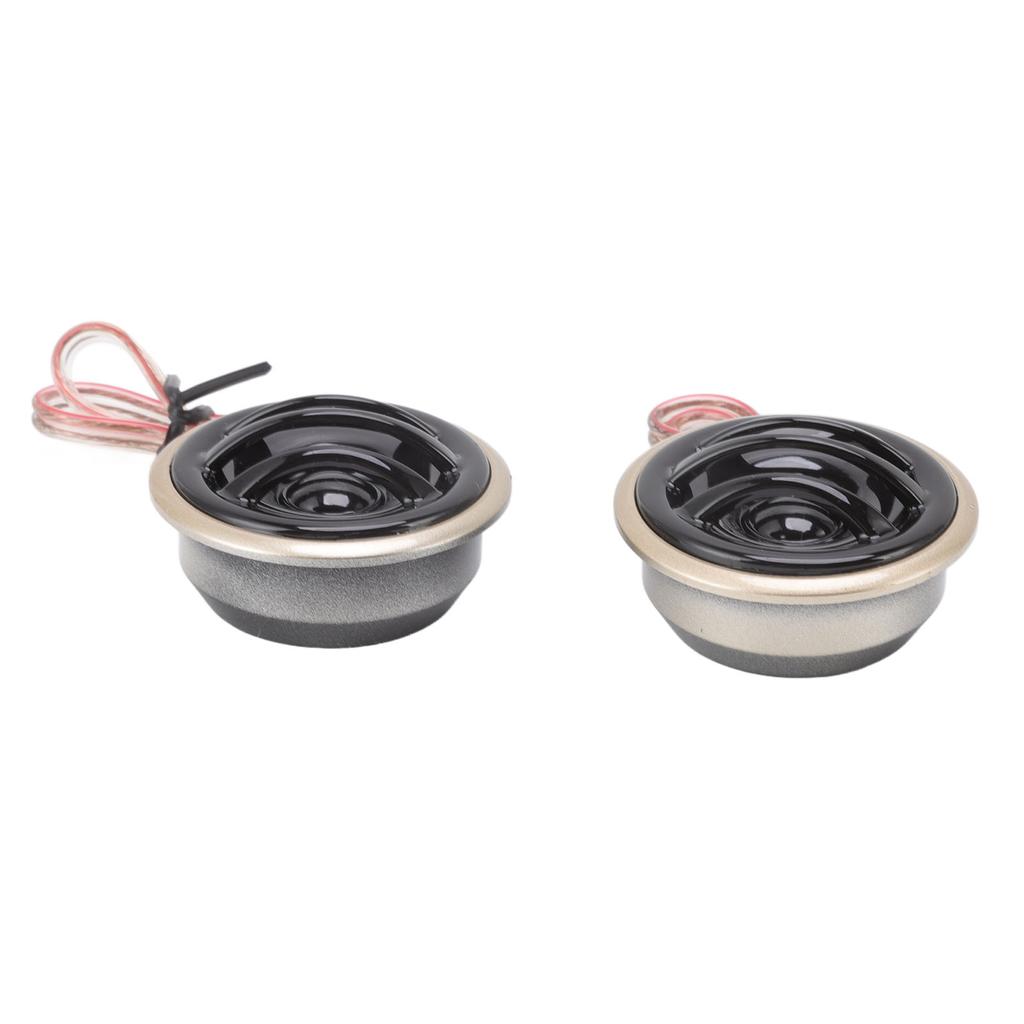 1 Paar Soft-Dome-Hochtöner 130W Hohe Empfindlichkeit Eingebauter Kondensator Autolautsprecher für Auto-Audiosysteme