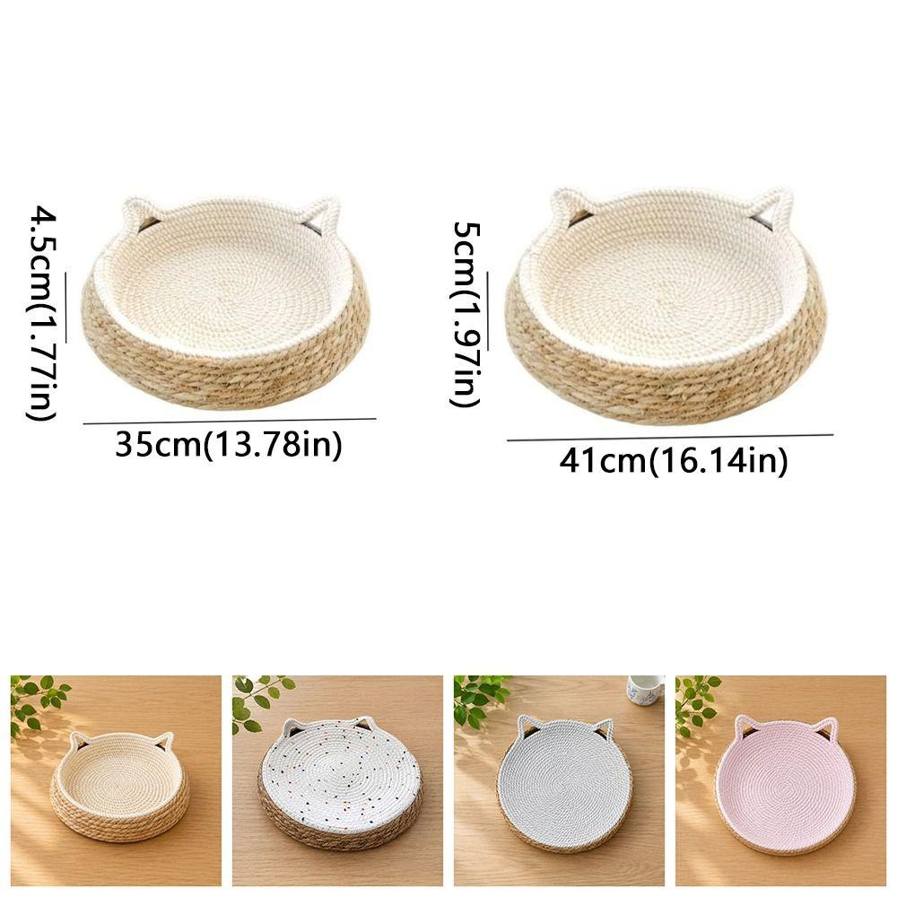 Cotton Rope Large Woven Cat Bed Wear-Resistant Pet Sofa Bed Comfortable Dog Sleeping Bed Paws Care