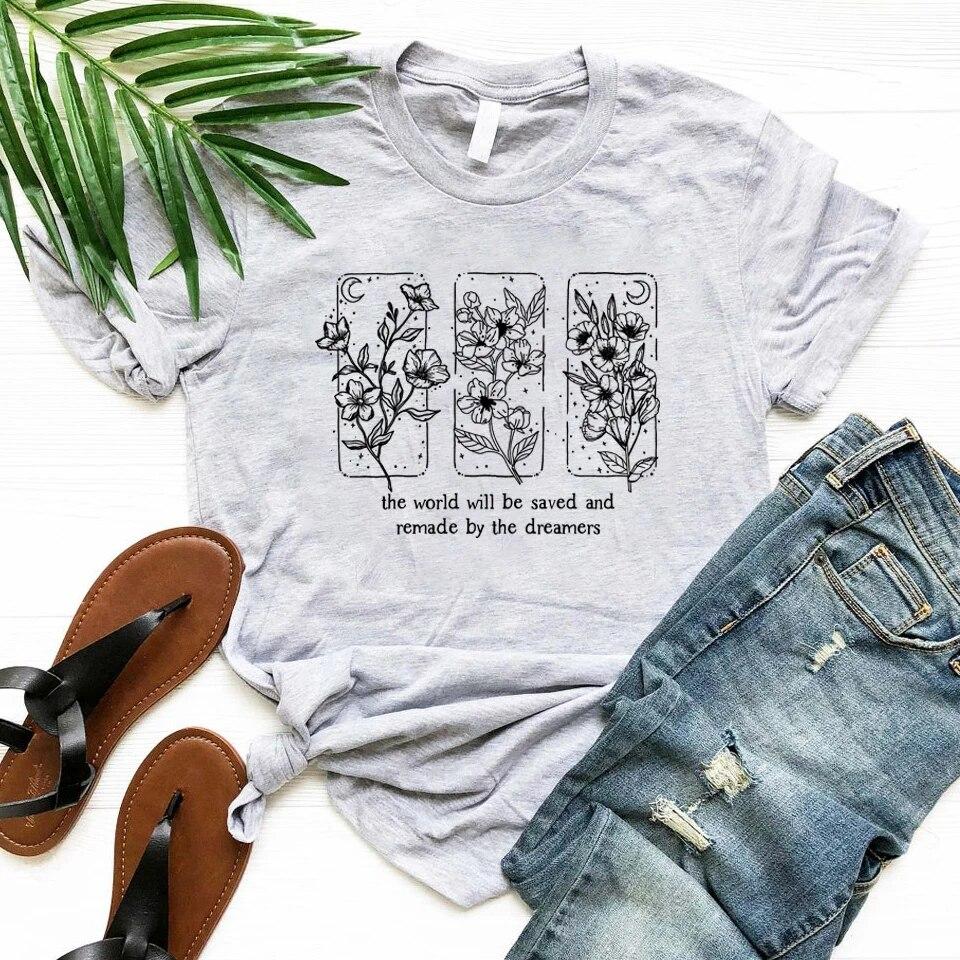 Throne of Glass Flower Aelin Quote T-shirt Throne of Glass Tshirt The Thirteen Shirt for Women Short Sleeve Tee SJM Merch Tops
