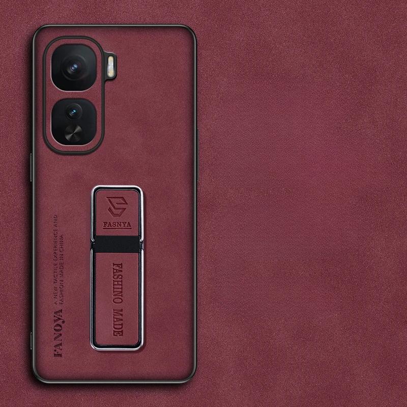 

Чехол из овчины для телефона IQOO NEO 10 Pro Neo10 9s Pro Plus, тонкая матовая подставка-держатель, задняя крышка для Iqoo Neo 10pro Neo9, магнитный чехол-подставка IQOO NEO 9s proplus красный