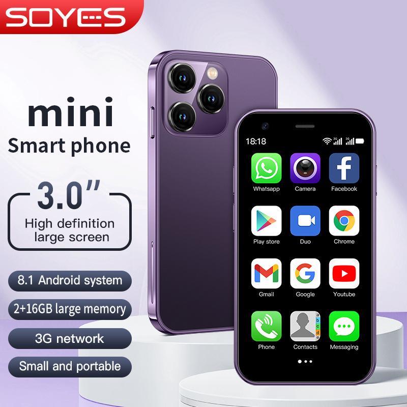 SOYES XS15 Mini Phone: Quad-Core Android, Traditional Chinese, Google, Dual SIM, Dual Standby, Spare Phone.