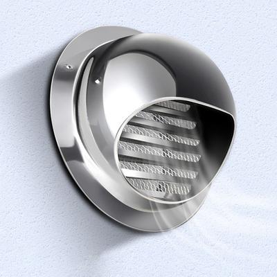 1PC Outlet Vents Cap Air Vent Grille Air Vent Ducting Cover Stainless Steel Exhaust Grille Cover