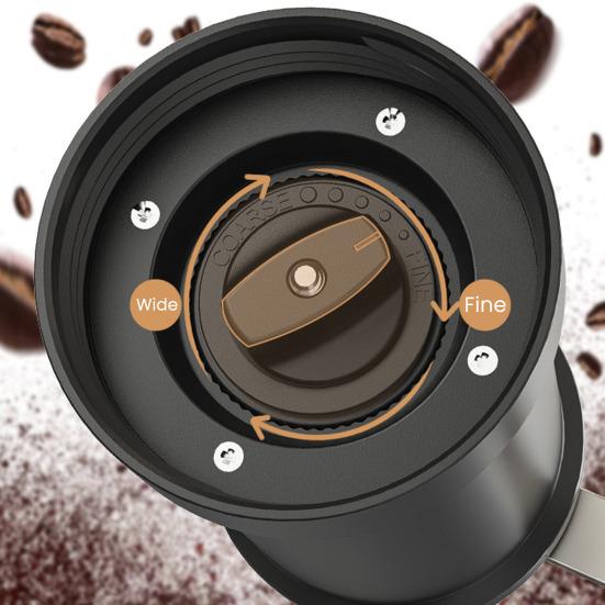 Mini Manual Coffee Grinder with 40 Adjustable Settings Portable Hand Coffee Bean Mill Conical Burr Grinder for Travel Camping Office Espresso