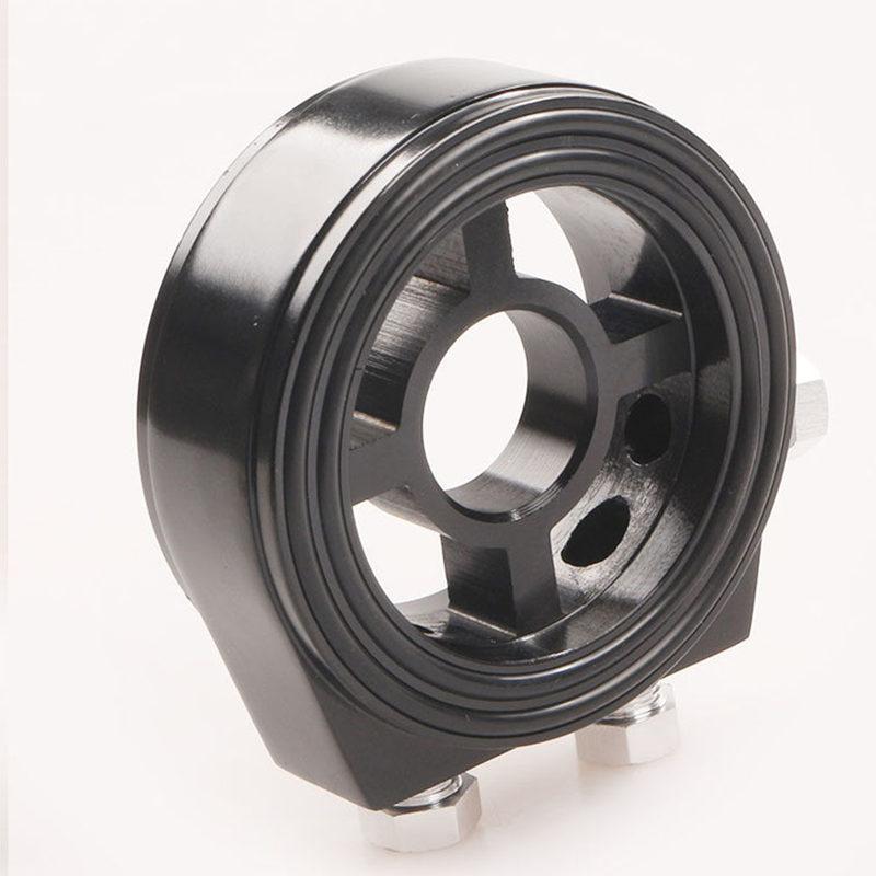 2Pcs Oil Pressure Gauge Accessories Aluminum Cooling Sandwich Plate Adapter Car Oil Cooler Kit Auto Mounting