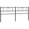 VidaXL Tête de lit métal noir 200 cm 355501