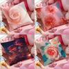 Abstract Rose Flower Pillow Case Antidustmite Pillowcase Invisible Zipper Silky Short Plush Sofa Cushion Cover
