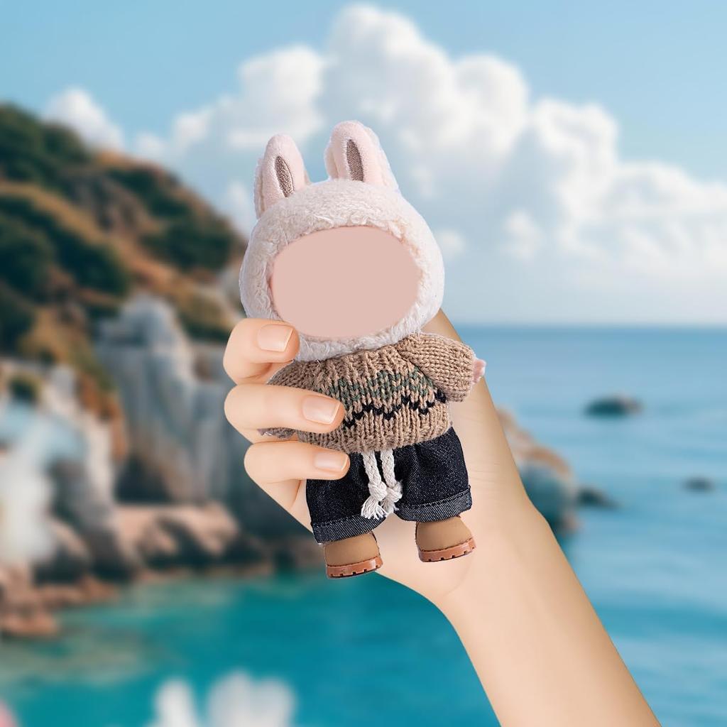 Ruokey Plush Clothes, Outfit Only, 15cm17cm Plush Doll Clothes, Doll Clothes, Plush Doll Dress-Up, Cute Costume, DIY Accessories, Doll Suit,