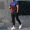 Set Estivi Uomo Tuta T-shirt Pantaloni Completi 2 Pezzi Moda Pantaloni Casual Oversize Abbigliamento Uomo Abbigliamento Sportivo Jogging