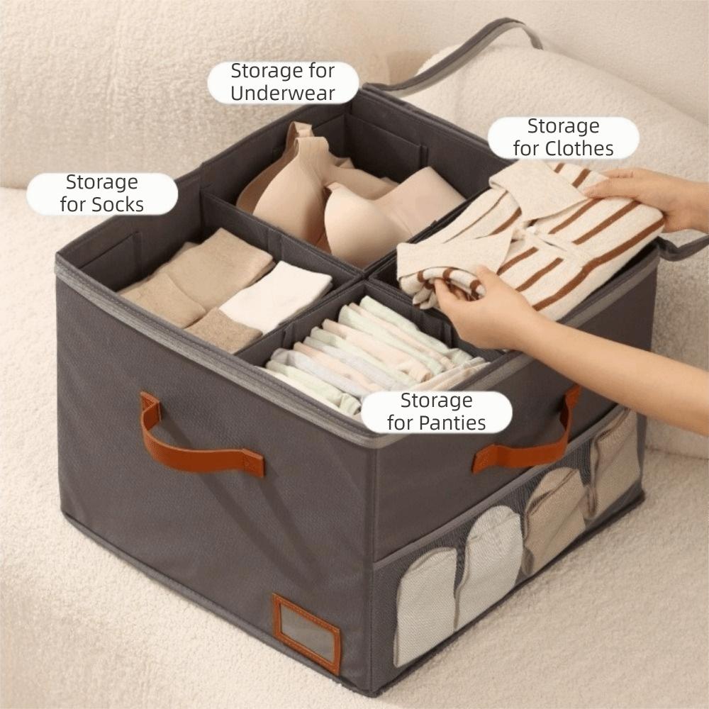 Folding 16 Grids Shoe Storage Box Oxford Cloth Clothes Storage Box Cabinet Drawer Organizer Closet