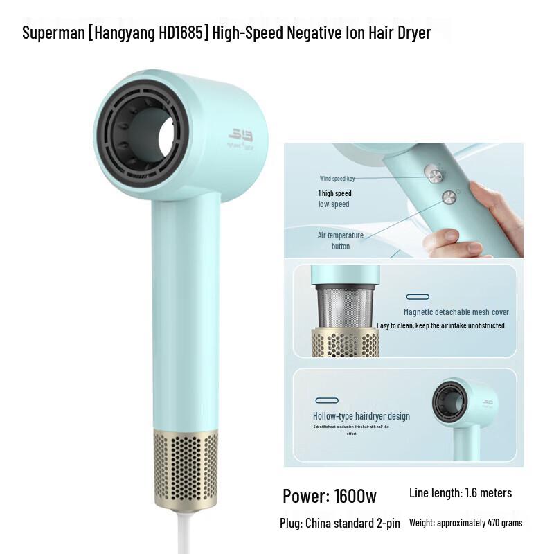 

SID High-Speed Negative Ion Hair Dryer
