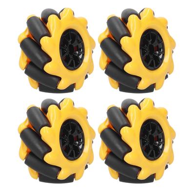 Mecanum Wheels DIY Toy, 48mm Mecanum Wheels Omnidirectional Parts for Smart Robot Car (Pair of 2)