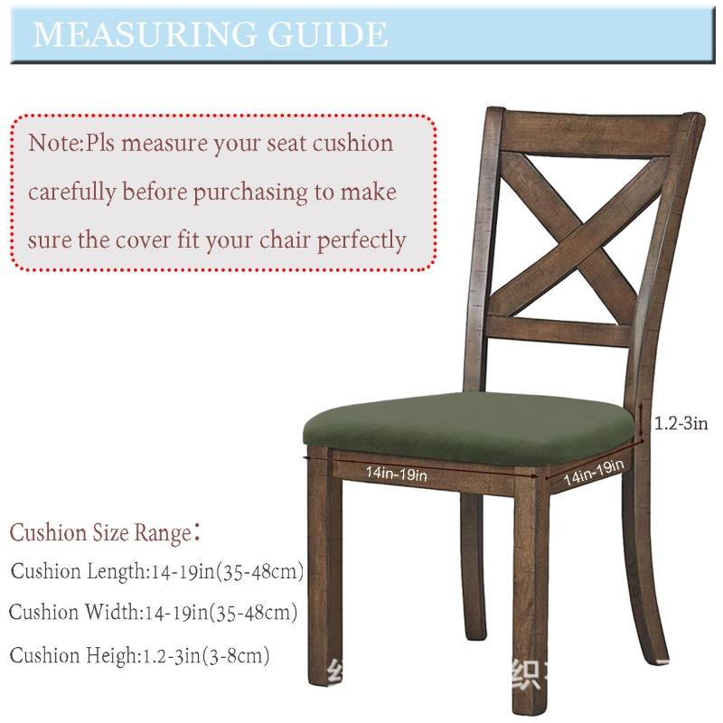 Dining Room Chair Seat Covers Removable Washable Elastic Cushion Covers For Upholstered Dining Chair
