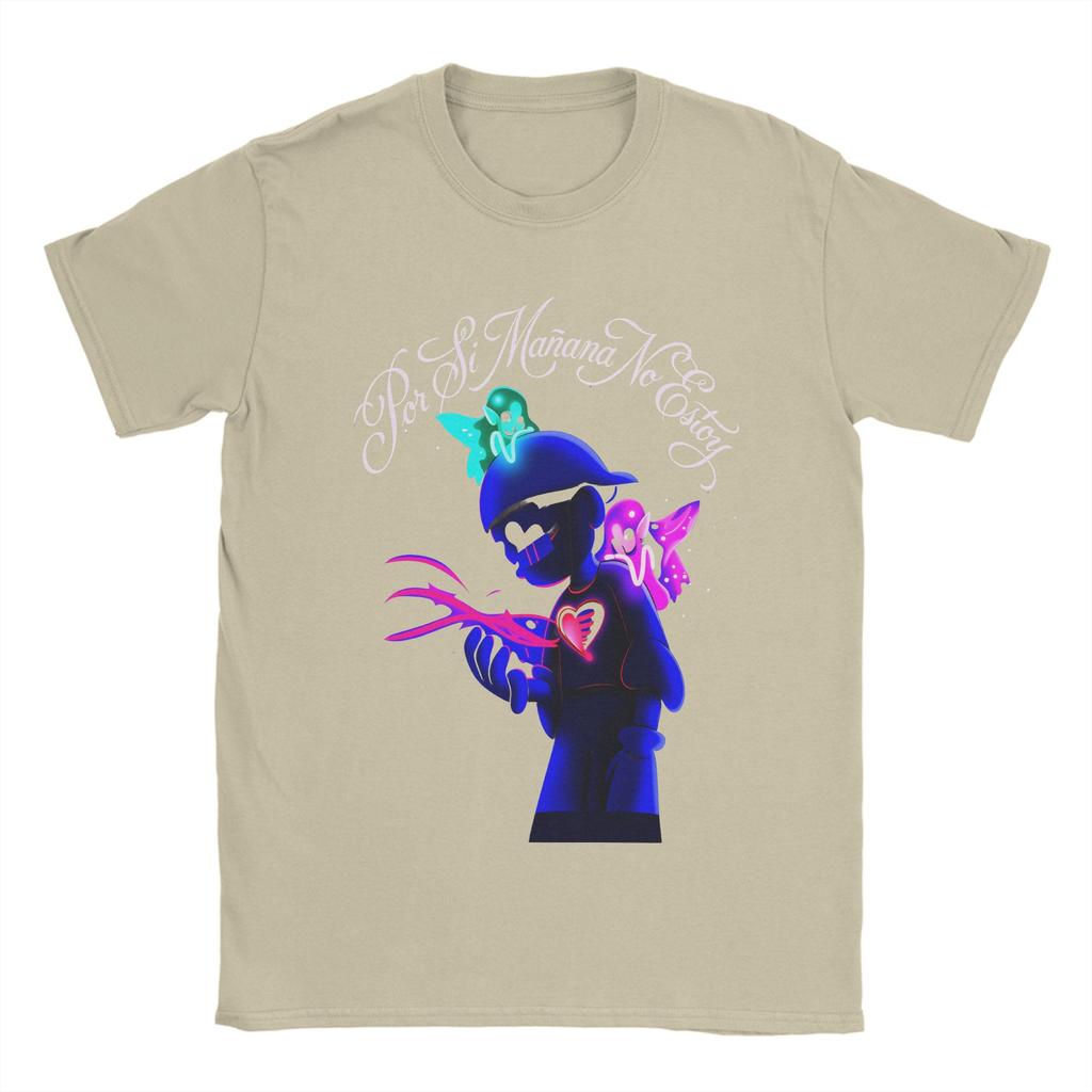 Vintage Por Si Mañana No Estoy TShirts for Unisex O Neck Pure Cotton T Shirt Short Sleeve Tee Shirt Plus Size Clothing