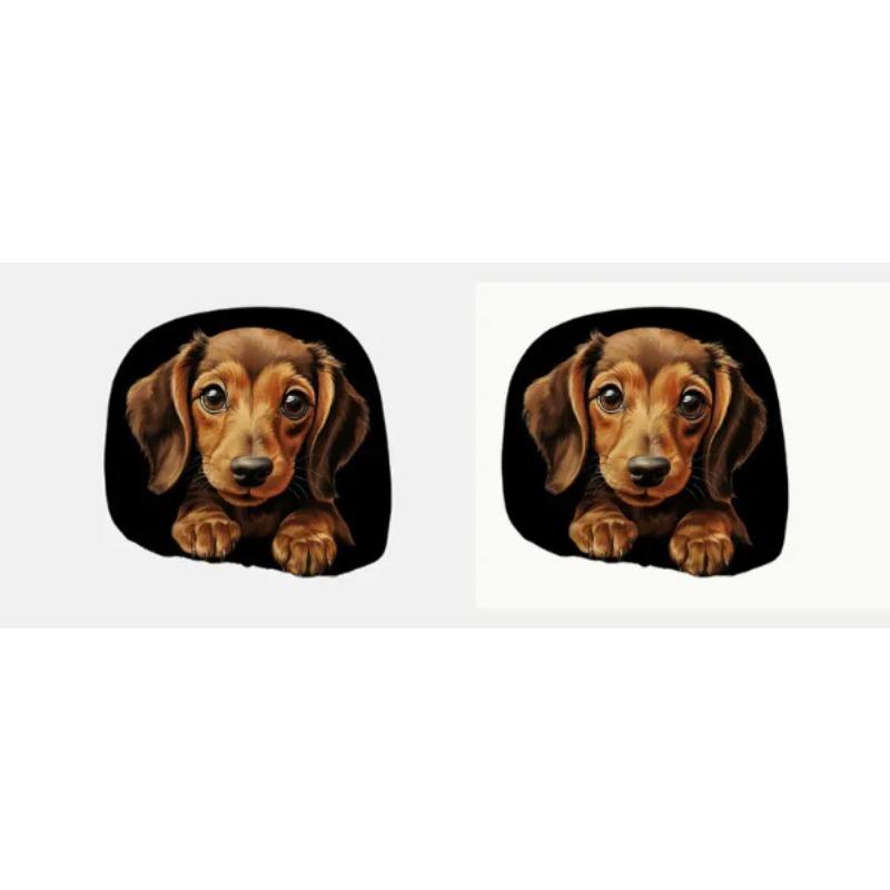 2PCS Funny Cartoon car headrest Cover, Cute Funny Eyes, Suitable for Halloween, Christmas car Universal Elastic Models Funny Decoration