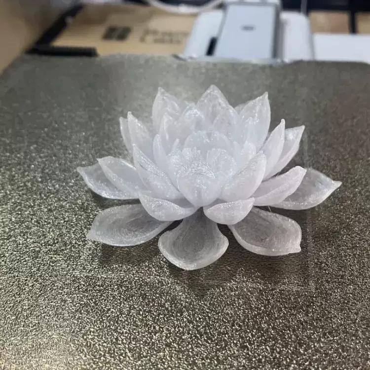  3d Printed Palm Sized Lotus Lantern Hanfu Photography Prop Glowing Water Lily Flower Decor For Mid-Autumn Festival Gift