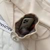 Women's Bag Summer Beach Straw Bags Classic Texture Sunflower Drawstring Woven Bucket Crossbody Shoulder Messenger