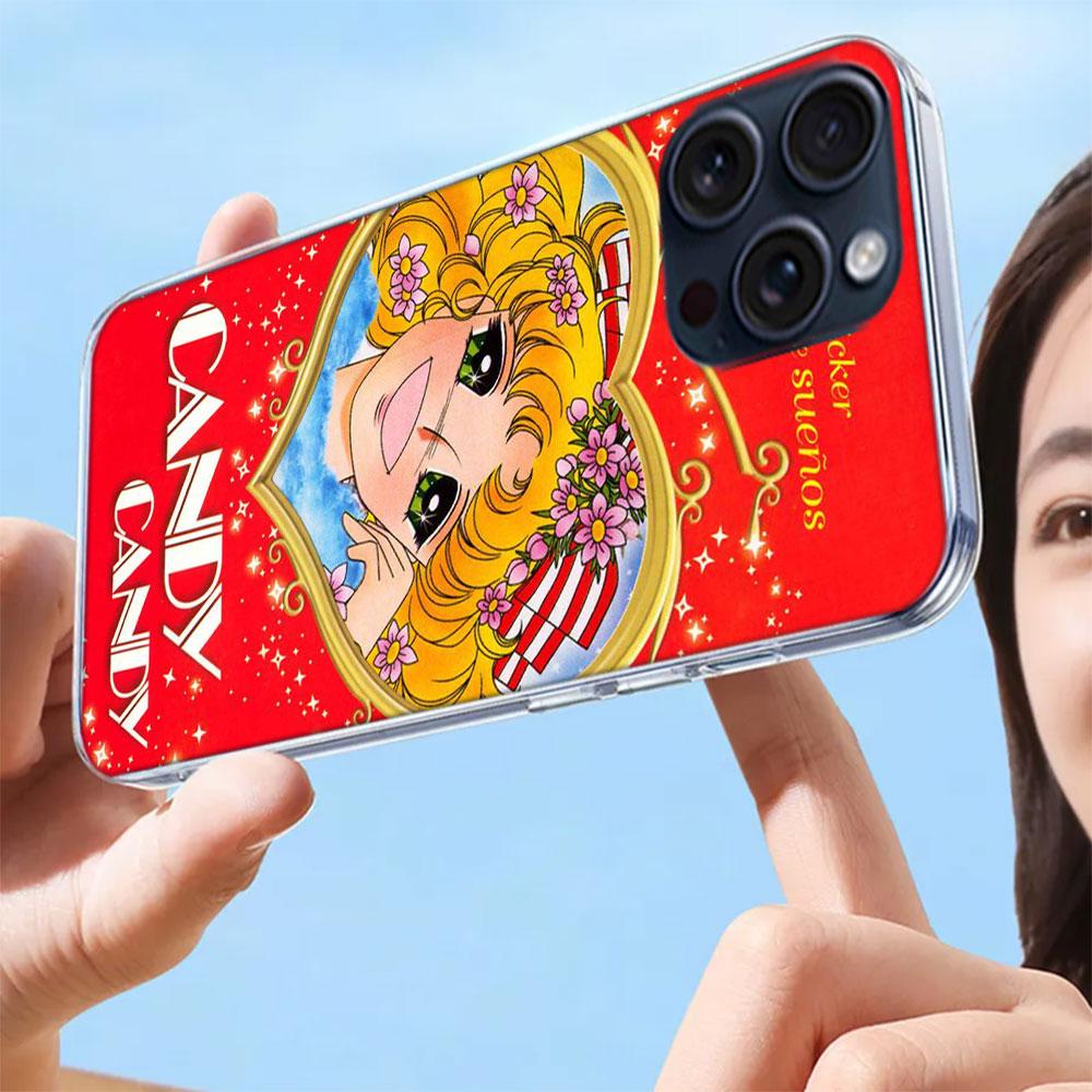 Anime Candy Candy Capa Phone Case For Iphone 17 Air 16 Pro Max 15 12 Pro 14 Plus 17E 16E 11 13 Mini Cover Cases Fundas Cell Clea