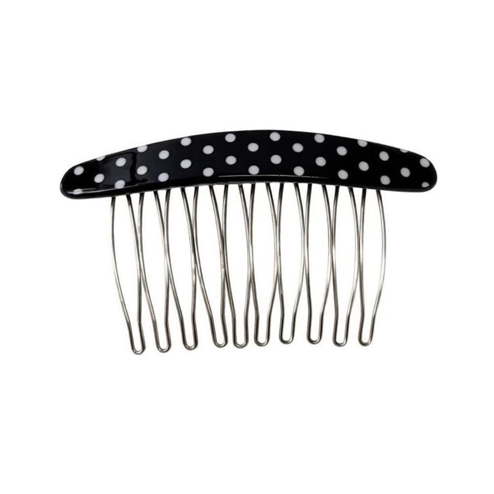 Polka Dot Comb Clip Non-Slip Bangs Hair Clip New Hair Side Combs  for Princess Hair Accessories