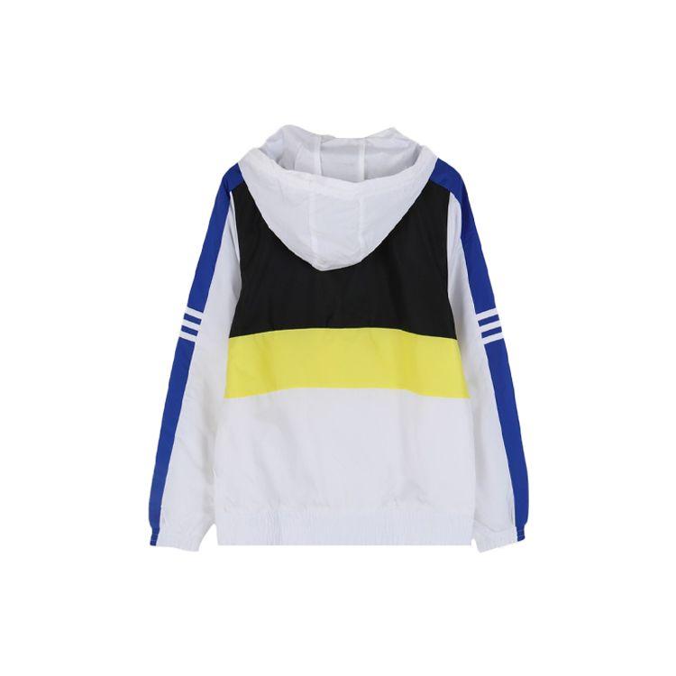 Adidas Neo Casual Sports Hooded Jacket Women Outerwear White Lemon-Yellow FK9955