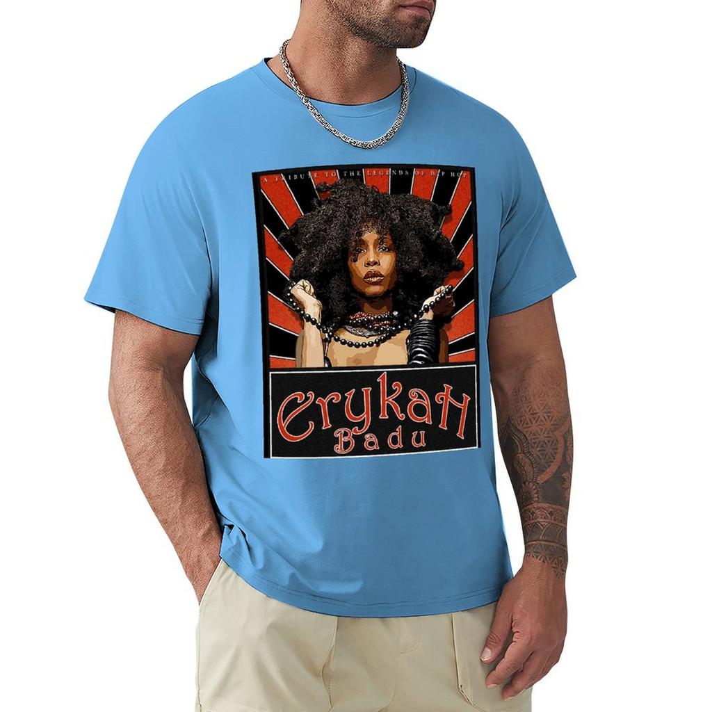 Erykah Badu Hair D-3 T-Shirt Boys Whites Plain Men'S T-Shirt