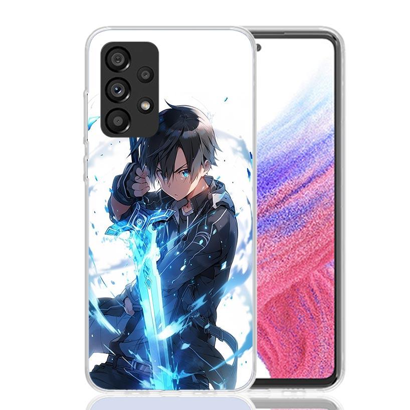 Sword Art Online Kirito Phone Case For Samsung Galaxy A17 A16 A14 A15 A13 A57 A56 A54 A55 A53 A37 A36 A34 A35 A33 A26 A24 A25 A2