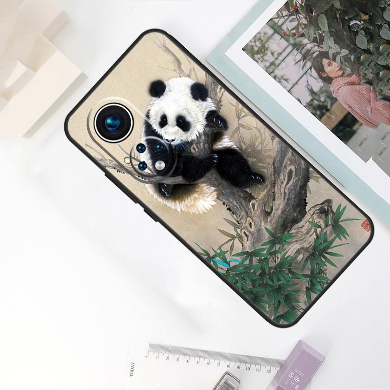 Chinese Bear Panda For Honor Magic 8 Pro 5 6 7 Lite Case For Honor Win RT 400 200 50 70 90 X8c X8b X9a X9b X9c