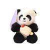 Doll Pendant Keychain Cartoon Panda Shape Plush Doll Key Holder Lightweight Keychain Decorative Bag Accessory