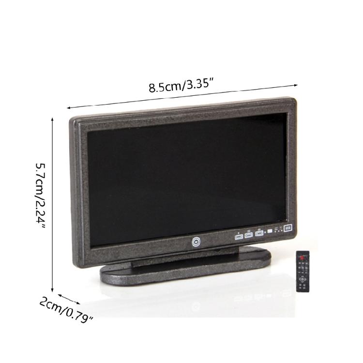 1:12 Scaled Mini TV Set Dollhouse Miniature Model Furniture Dollhouse Accessory