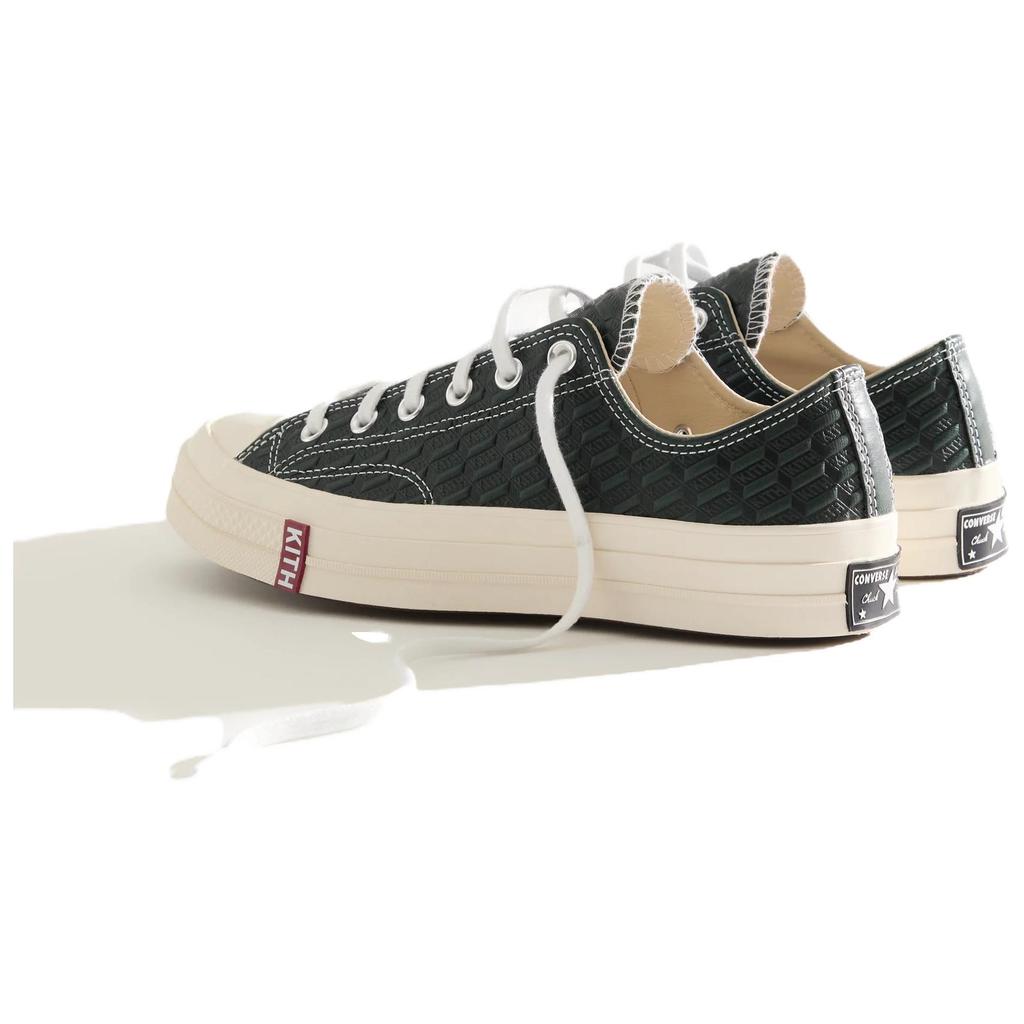 Kith X Converse Chuck 70 Low Scarab Monogram Men Sneakers Green Black Egret-Deco A11439C