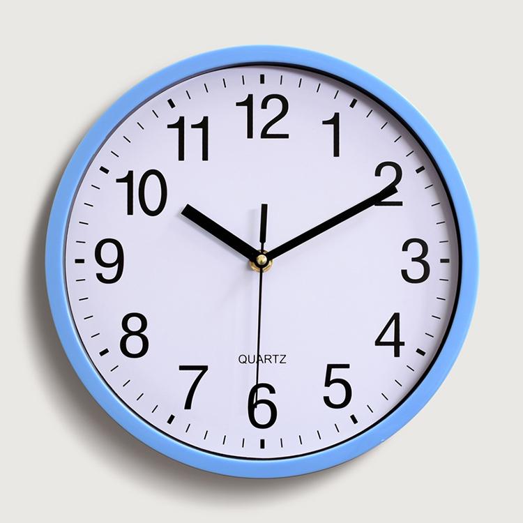 10 Inch Nordic Modern Clock Plastic Decoration Quartz Silent Movement Wall Clock for Living Room