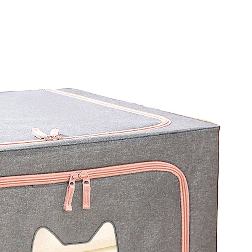 Torba do przechowywania ubrań ze stalowym stelażem Duża pojemność Składany pojemnik do przechowywania ubrań Organizer do szafy