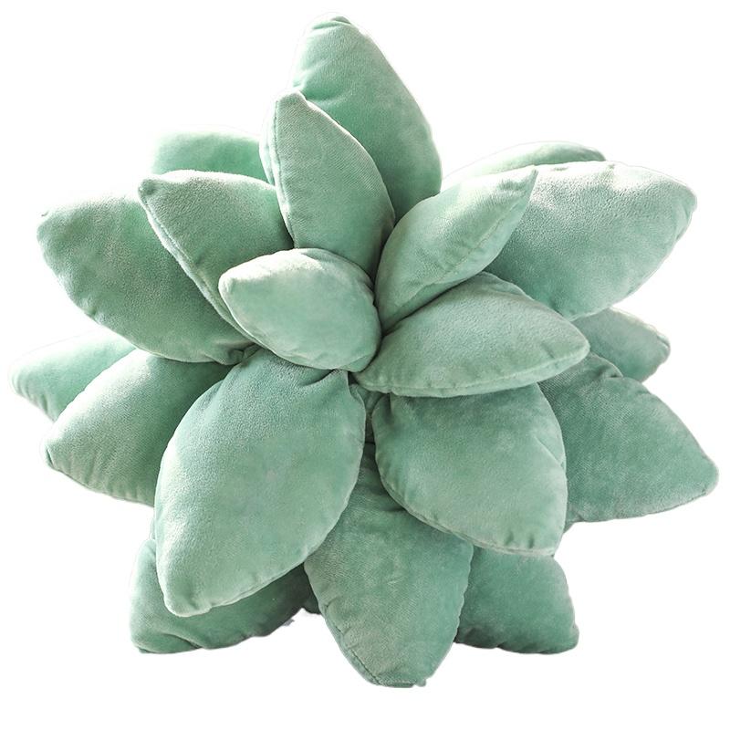 25cm Lifelike Succulent Plants Plush Stuffed Toys Soft Doll Creative Potted Flowers Pillow Chair Cushion for Girls Kids Gift