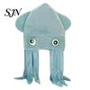 Accessori Divertenti per Photo Booth Cappello Polpo con Tentacoli, Cappello Peluche Creativo per Festa Cosplay Costume Morbido in Flanella e Fotografia, Copricapo Novità