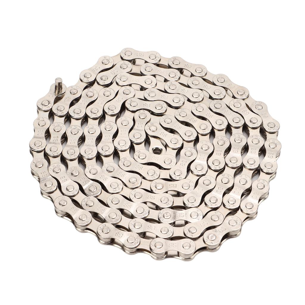 Bike Chain 6S 7S 8S 116 Links Carbon Steel Full Electroplating Wear Resistant Mountain Bike Chain for Mountain Road Bike