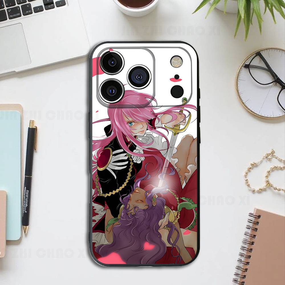 

Anime R-Revolutionary Girl Black Phone Case For IPhone 17 16 15 14 13 12 13 12 11 Pro Max Plus XS XR Silicone Soft Back Cover iPhone17pro