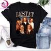 Vintage Lestat De Lioncourt Bootleg T Shirt Anne Rice Vampire Horror Movie For Fantasy Reader Fans Vintage Washed Comfortable