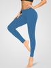 Yoga Pants for Women Fitness Milk Silk Butt-lifting Waist-cinching Sports Leggings 9-inch Leggings