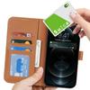 For iPhone 13 Pro Max/12 Pro Max Stand Case Shockproof Leather Wallet Phone Cover