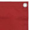 vidaXL Balkon-Sichtschutz Rot 120x600 cm Oxford-Gewebe