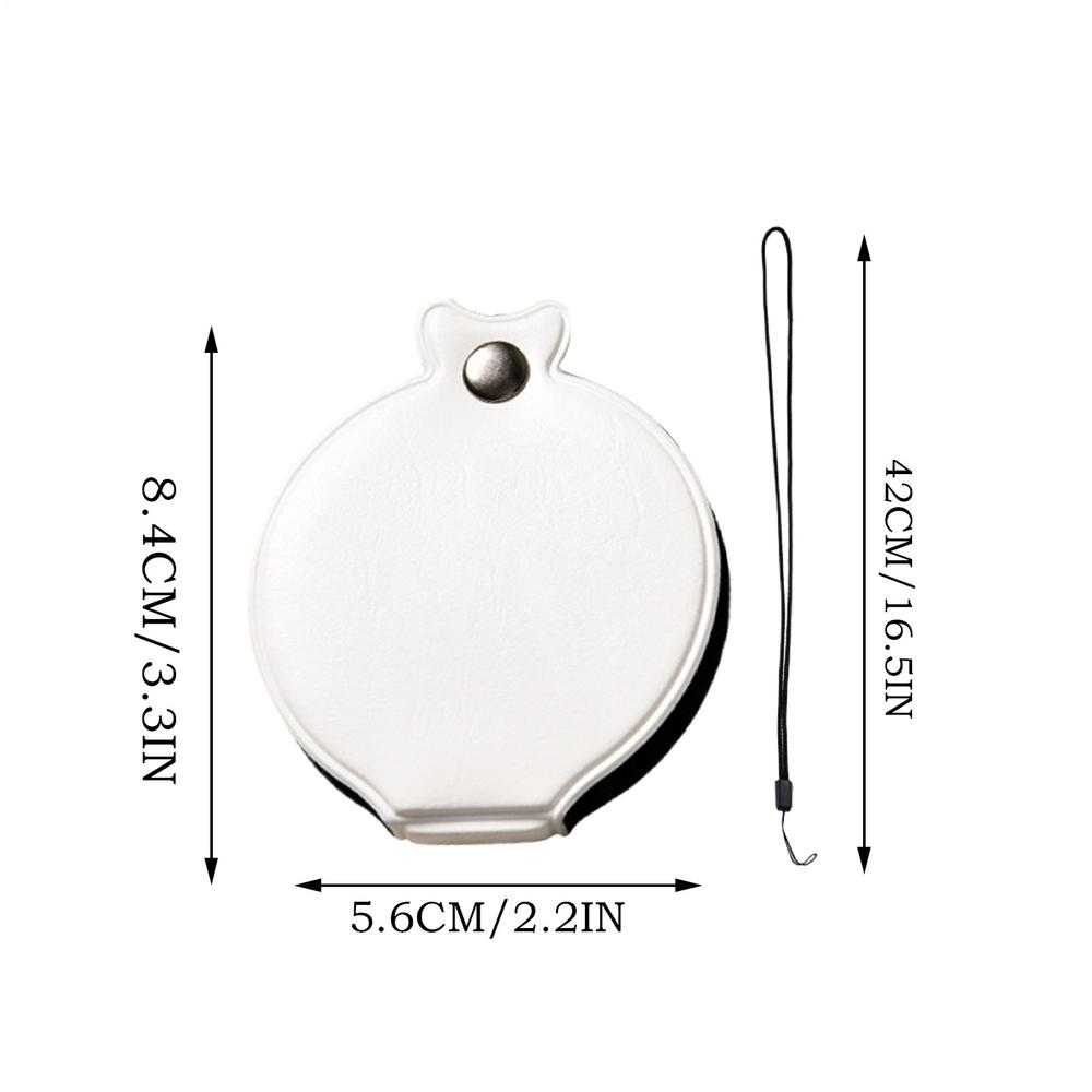 Pocket Magnifying Glass Portable Jewelers Magnifier With Lanyard 3 Magnification Senior Vision Aid Foldable Reading Tool For