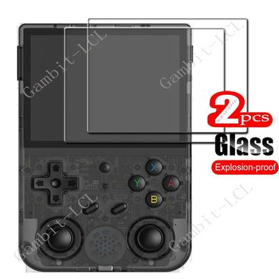 2PCS FOR RG353V 3.5Inch Player Games Tempered Glass Protective ON ANBERNIC RG353VS 9H HD Screen Protector Film Cover