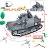 Ultraleichter CV-33 Panzer Baustein MOC Militär WW2 Figuren Kriegs waffen Widerstandskrieg Szenen Modelle Kinder Geschenke Junge Spielzeug